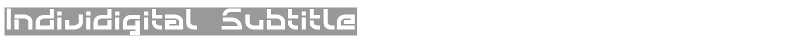 Individigital font preview